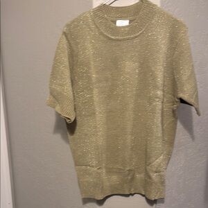 Gold Crew Neck Sweater